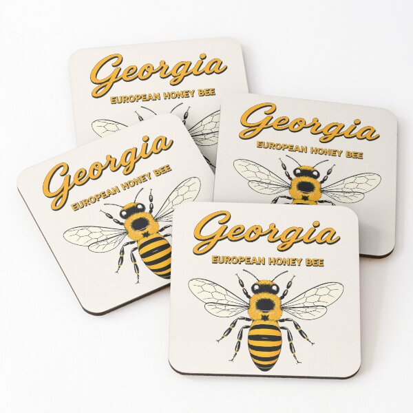 Item preview, Georgia European Honey Bee State Insect Poster designed and sold by The-Drip-Studio.