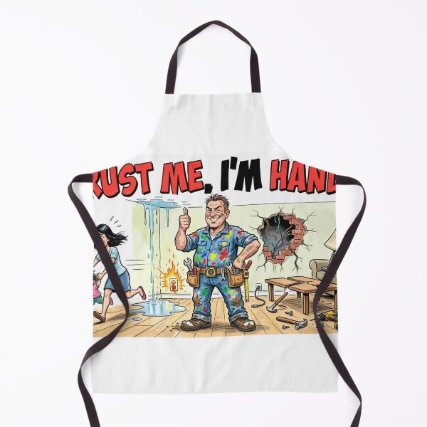 Item preview, Trust Me I'm Handy - DIY Disaster Funny Quote Cartoon designed and sold by Petringo.