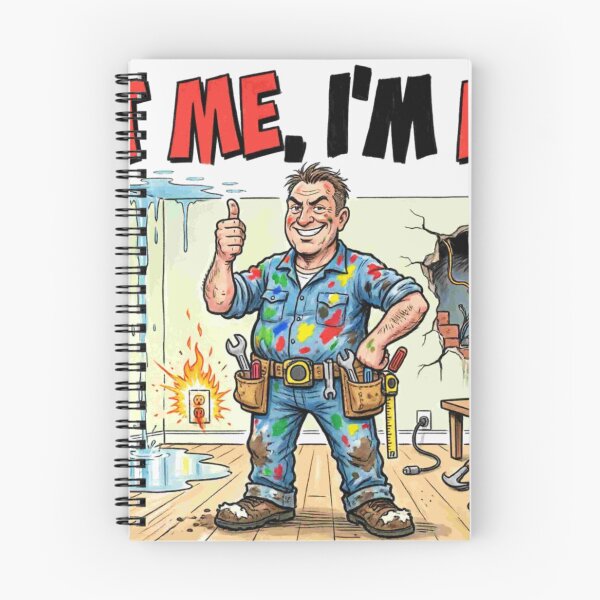 Item preview, Trust Me I'm Handy - DIY Disaster Funny Quote Cartoon designed and sold by Petringo.