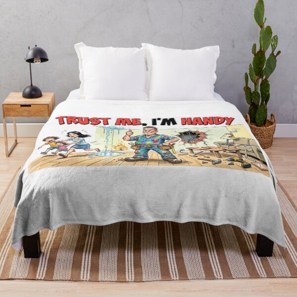 Item preview, Trust Me I'm Handy - DIY Disaster Funny Quote Cartoon designed and sold by Petringo.