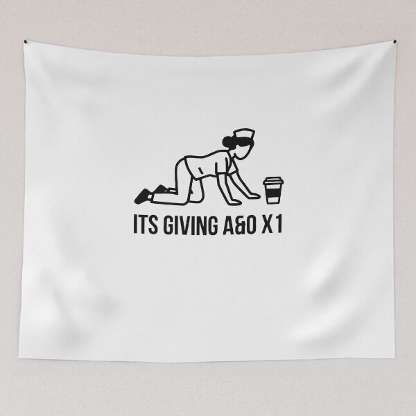 Item preview, Its Giving A O x1 Funny Nurse designed and sold by GCFULLA.