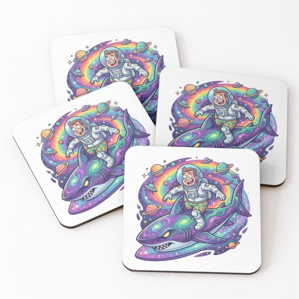Item preview, Cosmic Shark Rider designed and sold by PixelStyle Studio.