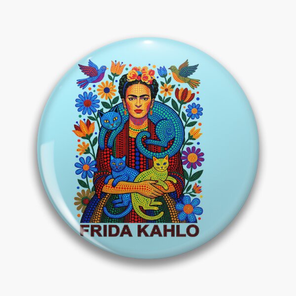 Item preview, Frida Kahlo With colorful Cats designed and sold by TeeARTHY.