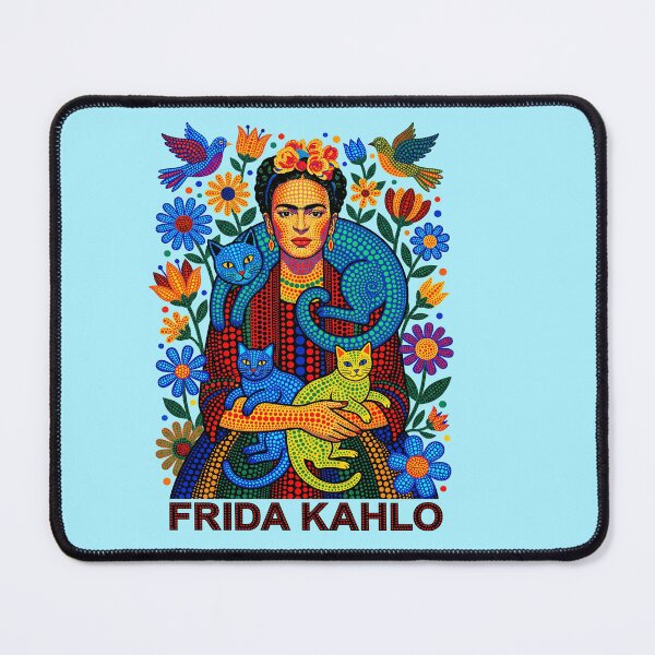 Item preview, Frida Kahlo With  colorful Cats designed and sold by TeeARTHY.