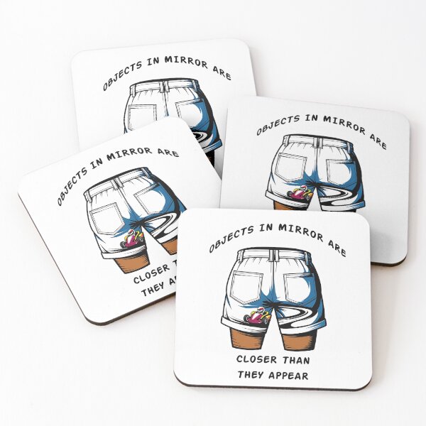 Item preview, Objects in Mirror Are Closer Than They Appear Go Kart Meme  designed and sold by RareVisuals.