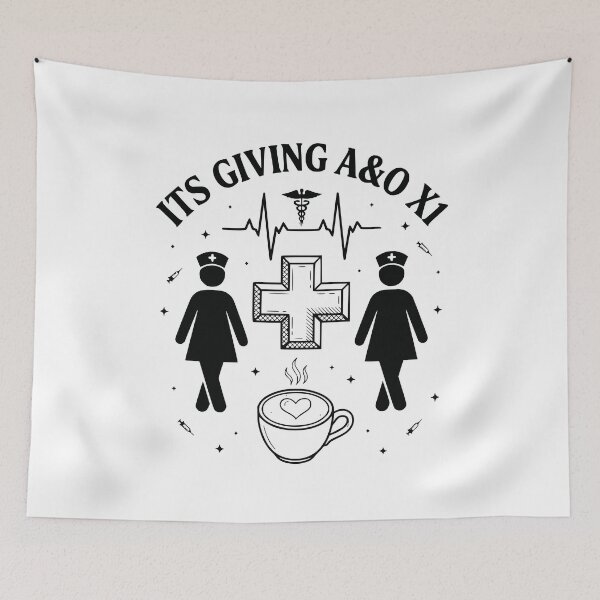 Item preview, Its Giving A O x1 Funny Nurse designed and sold by GCFULLA.