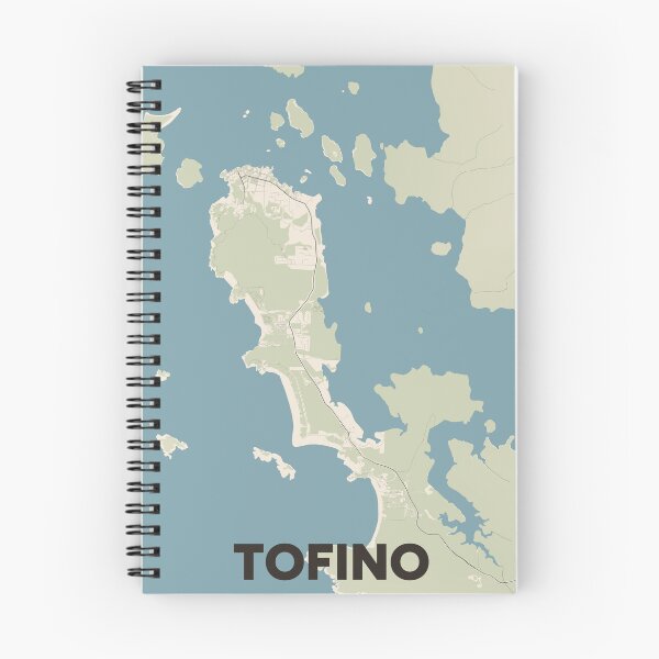 Item preview, Tofino Map designed and sold by MapsNerd.