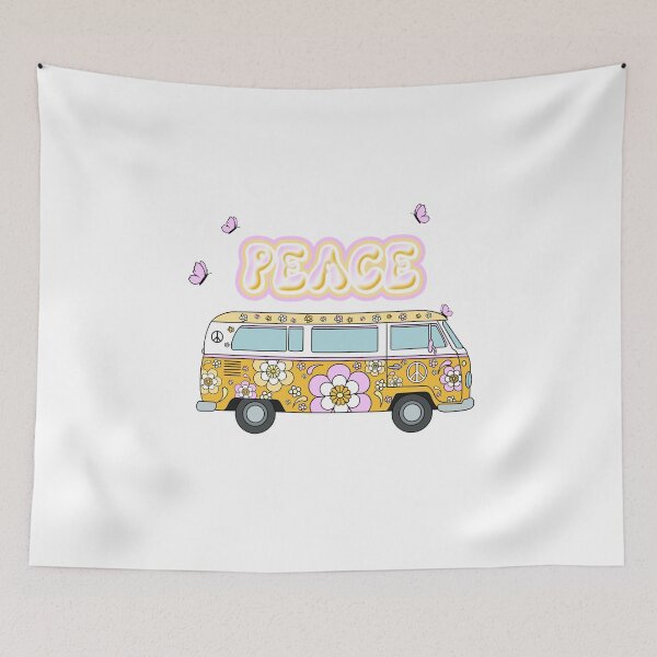 Item preview, PEACE HIPPIE VAN designed and sold by bodyartbybaylee.
