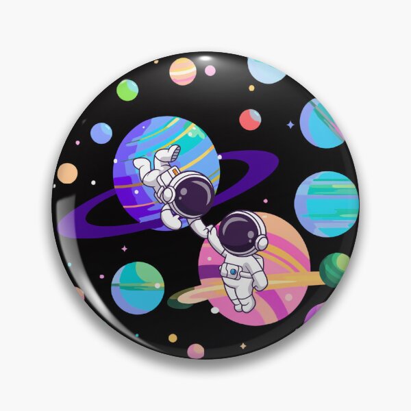Item preview, Cute Astronaut Friends in Colorful Space | Kawaii Galaxy Cartoon Design designed and sold by MasterPiece.
