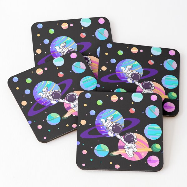 Item preview, Cute Astronaut Friends in Colorful Space | Kawaii Galaxy Cartoon Design designed and sold by MasterPiece.
