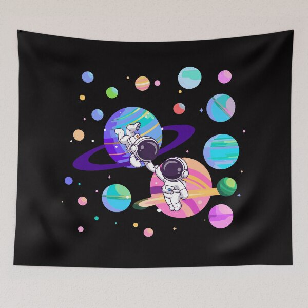 Item preview, Cute Astronaut Friends in Colorful Space | Kawaii Galaxy Cartoon Design designed and sold by MasterPiece.