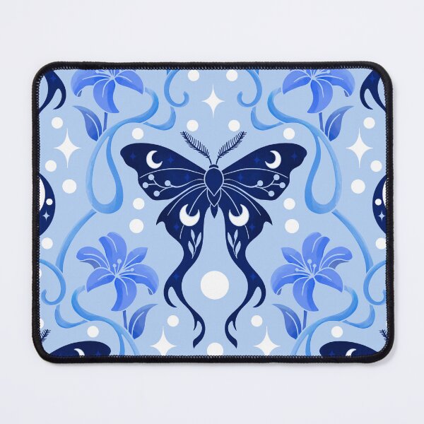 Item preview, Blue Celestial Lunar Moth Pattern designed and sold by Hxrtstrings.