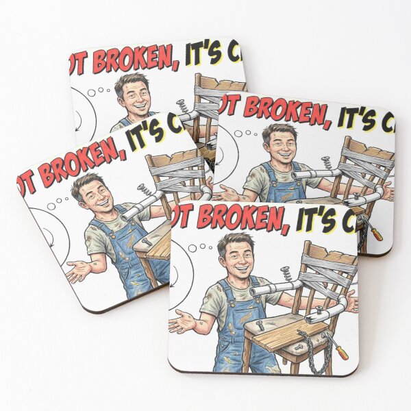 Item preview, It's Not Broken It's Custom - DIY Disaster Funny Quote Cartoon designed and sold by Petringo.