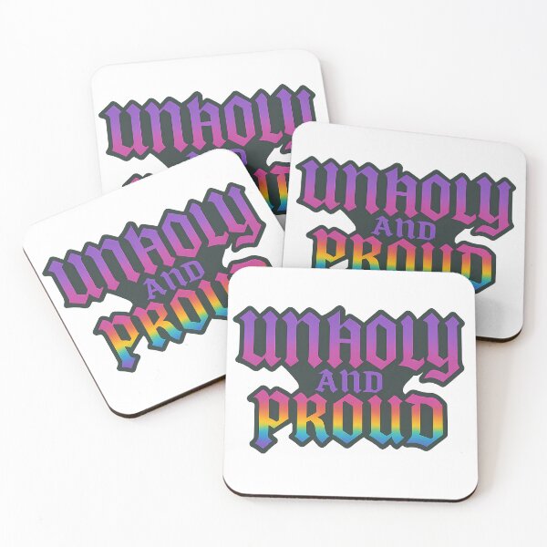 Item preview, Unholy and Proud - Goth Gothic Blackletter Queer Pride designed and sold by Haus Of Sin.