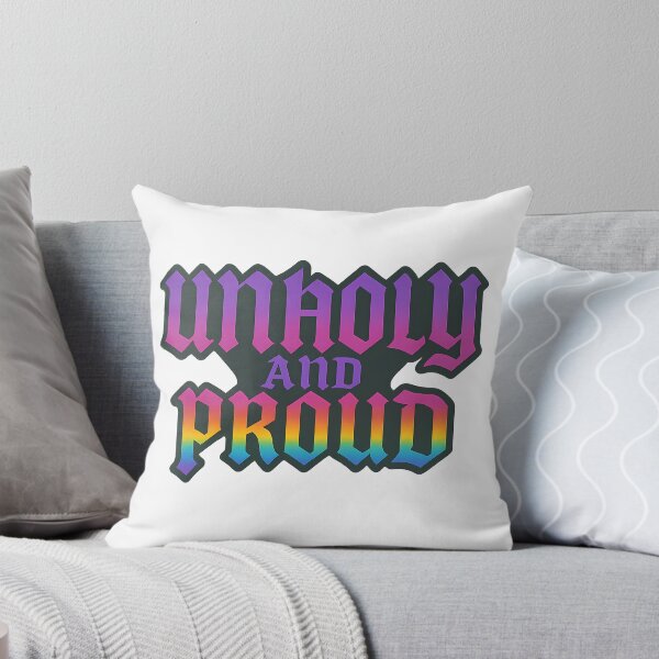 Item preview, Unholy and Proud - Goth Gothic Blackletter Queer Pride designed and sold by Haus Of Sin.
