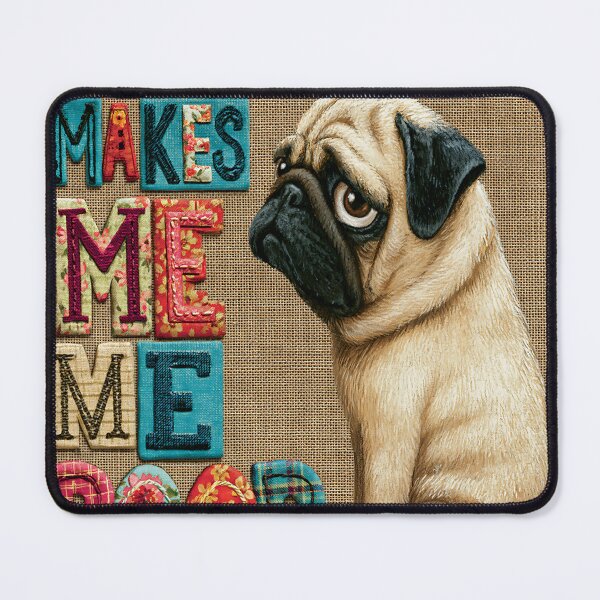 Item preview, Coffee Makes Me Poop Sad Pug Dog Funny Bathroom Art  designed and sold by KreativKulture.