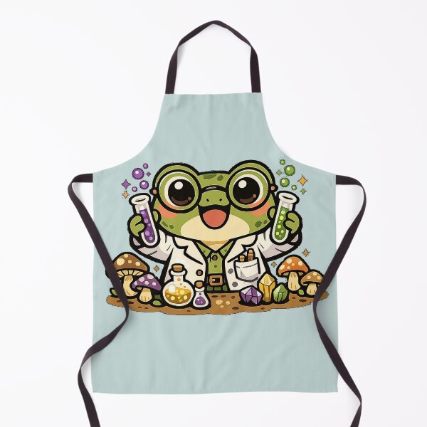 Item preview, Redbubble Listing - Frog Chemist with Test Tubes designed and sold by NeonKawaiiCo.