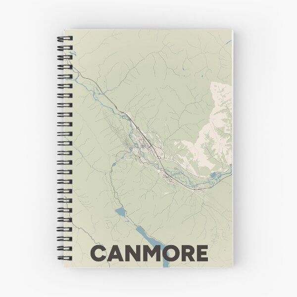 Item preview, Canmore Map designed and sold by MapsNerd.