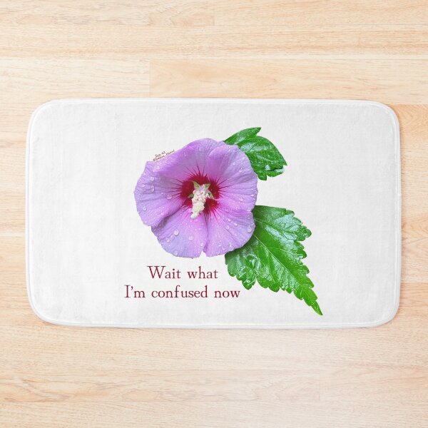 Item preview, Wait what I’m confused now, Purple flower with leaves designed and sold by Josephine Ethereal.