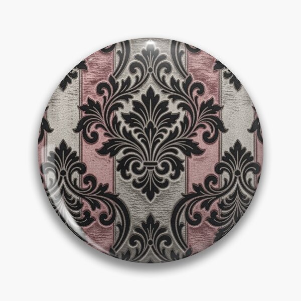 Item preview, Pink & Silver Striped Damask designed and sold by DesignsByPrnces.