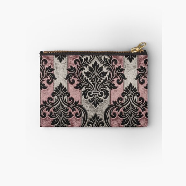 Item preview, Pink & Silver Striped Damask designed and sold by DesignsByPrnces.