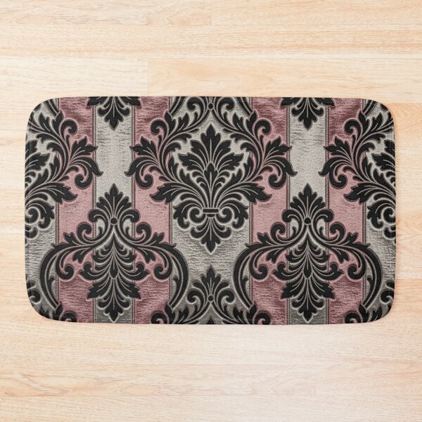 Item preview, Pink & Silver Striped Damask designed and sold by DesignsByPrnces.