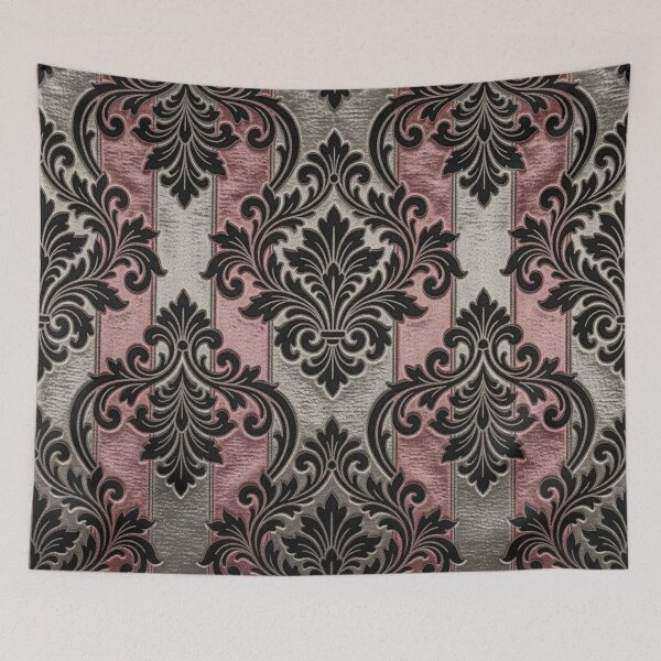 Item preview, Pink & Silver Striped Damask designed and sold by DesignsByPrnces.