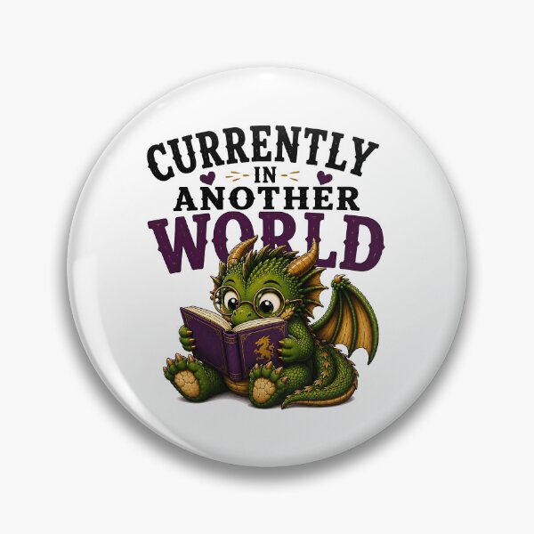 Item preview, Currently In Another World – Cute Fantasy Dragon Reader Book Lover Design designed and sold by Digital Culture Studio.