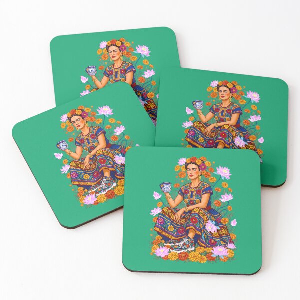Item preview, Frida Kahlo Floral Garden Tea designed and sold by TeeARTHY.