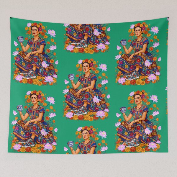 Item preview, Frida Kahlo Floral Garden Tea designed and sold by TeeARTHY.