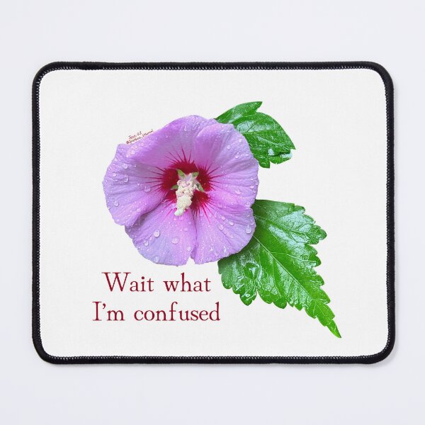 Item preview, Wait what I’m confused, Purple flower with leaves designed and sold by Josephine Ethereal.