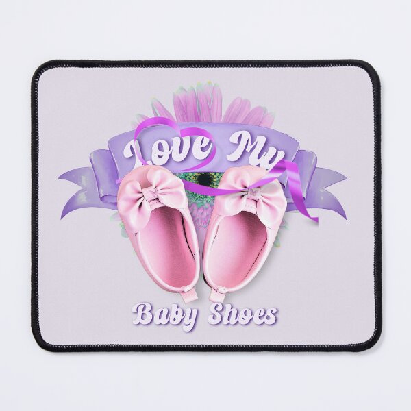 Item preview, Love My Baby Shoes Pink Floral Design designed and sold by AXENT Designs.