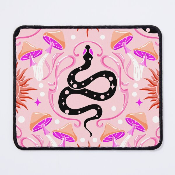 Item preview, Pink Celestial Mushroom Snake Pattern designed and sold by Hxrtstrings.