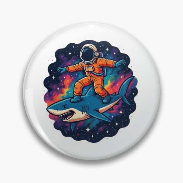 Item preview, Galaxy Shark Surfer designed and sold by PixelStyle Studio.
