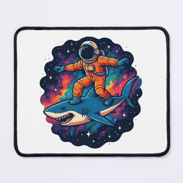 Item preview, Galaxy Shark Surfer designed and sold by PixelStyle Studio.