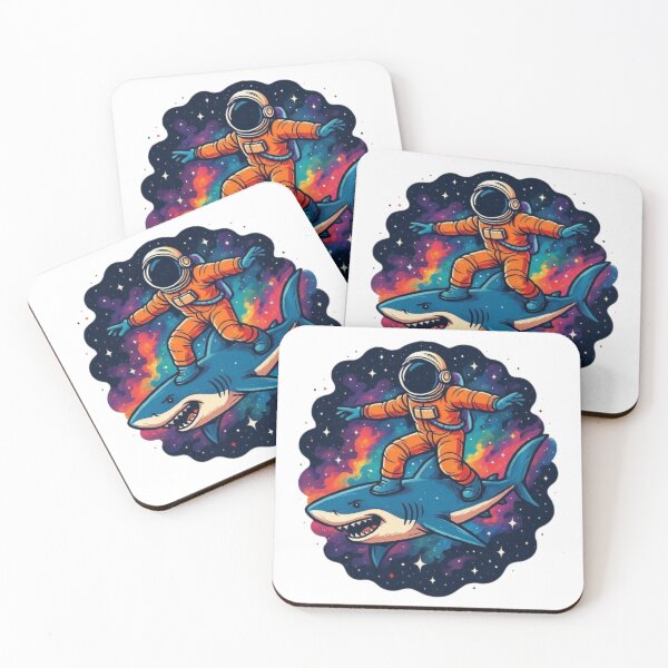 Item preview, Galaxy Shark Surfer designed and sold by PixelStyle Studio.