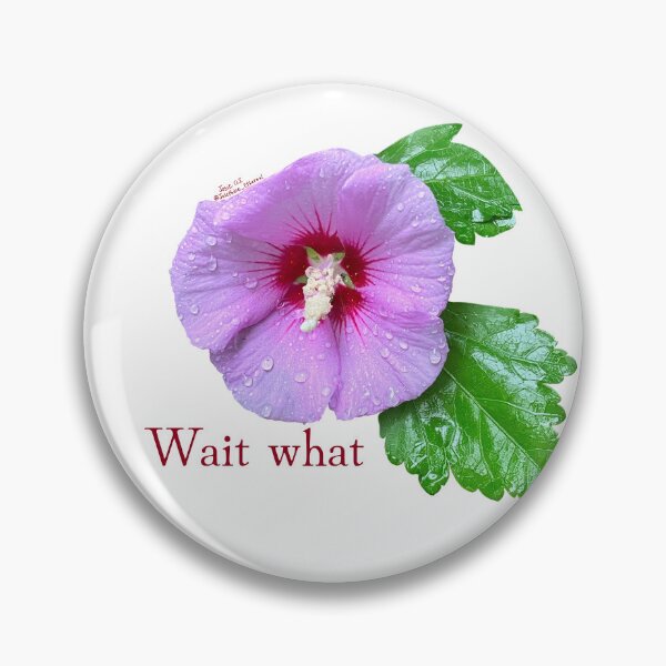 Item preview, Wait what, Purple flower with leaves designed and sold by Josephine Ethereal.