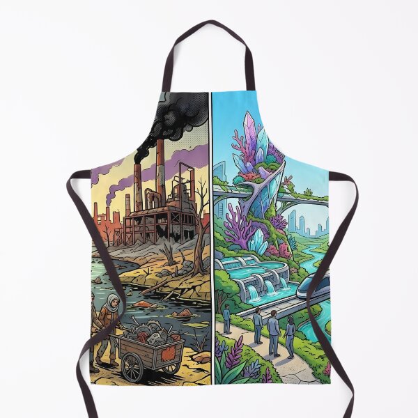 Item preview, Two Futures: Industrial Dystopia vs Green Utopia Art designed and sold by Daniela`s shop.
