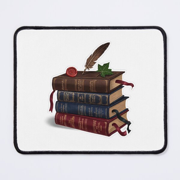 Item preview, Dark Academia Aesthetic Book Stack Sticker designed and sold by Winterp09.