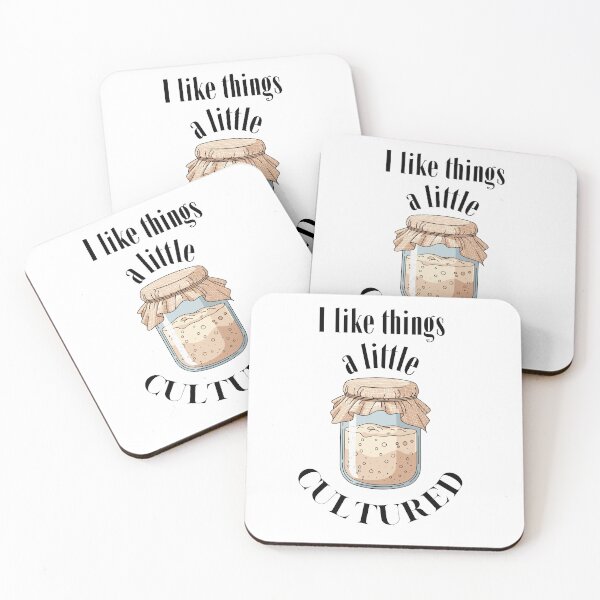 Item preview, I Like Things A Little Cultured Design For Kefir Lovers designed and sold by Glitch-Cult.