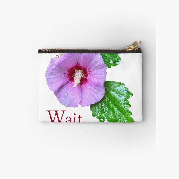 Item preview, Wait, Purple flower with leaves designed and sold by Josephine Ethereal.