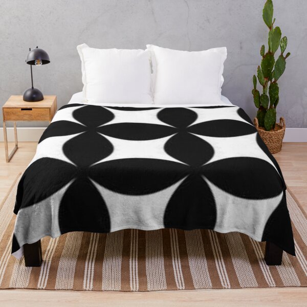 Item preview, Black and White Minimal overlapping Pattern designed and sold by ZedColors.