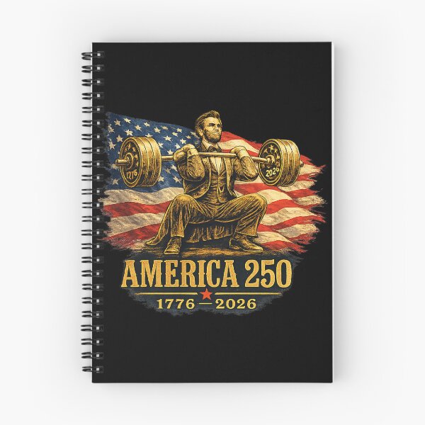 Item preview, America 250 Abraham Lincoln Squat Gym Patriotic 2026 designed and sold by Ali-printshop.