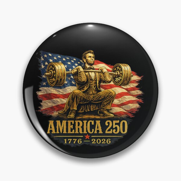 Item preview, America 250 Abraham Lincoln Squat Gym Patriotic 2026 designed and sold by Ali-printshop.