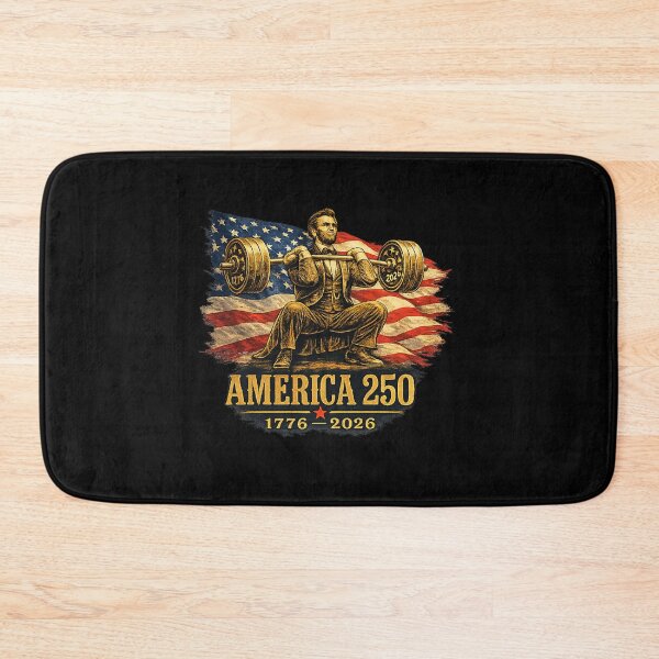 Item preview, America 250 Abraham Lincoln Squat Gym Patriotic 2026 designed and sold by Ali-printshop.
