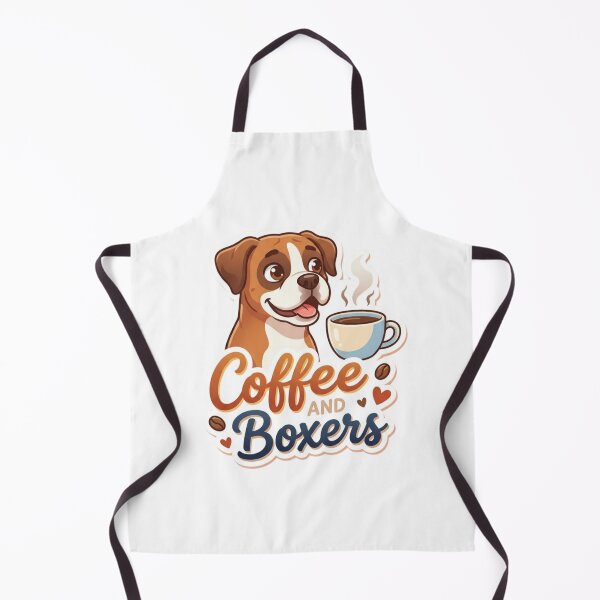 Item preview, Coffee and Boxers Cute Dog Lover Illustration designed and sold by DariaOltes.
