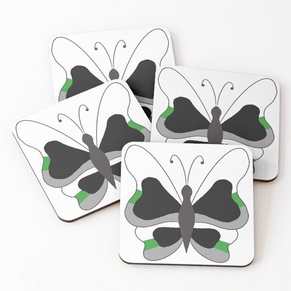 Item preview, Demiromantic Pride butterflies designed and sold by Celeste Bocchicchio-Chaudhri.