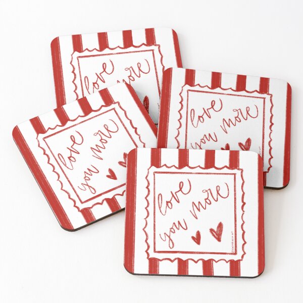 Item preview, Love you more red frame designed and sold by dudaoliveira.art.
