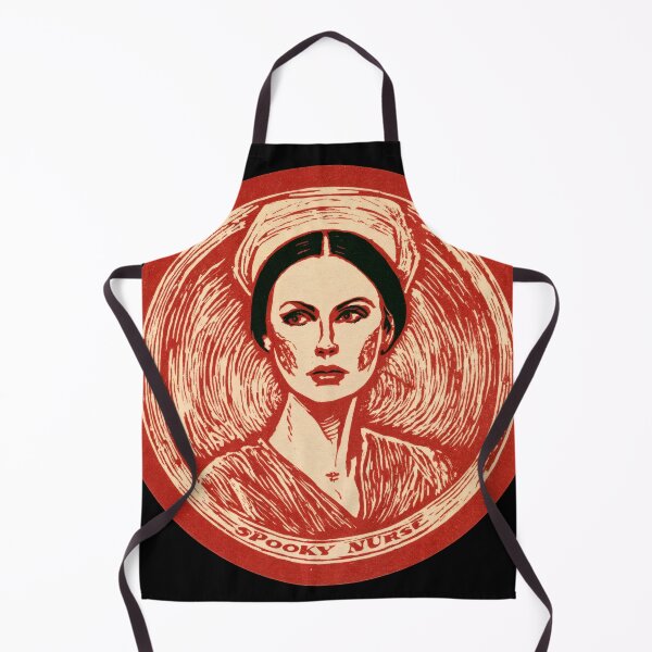 Item preview, Sticker - Decal - T-shirt: Spooky Nurse – Vintage Horror Medical Poster designed and sold by ForeverPrintsOK.