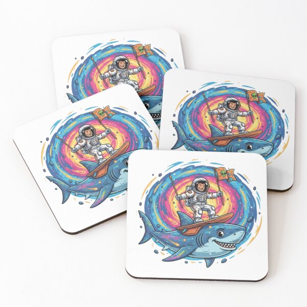 Item preview, Astro Shark Adventure designed and sold by PixelStyle Studio.